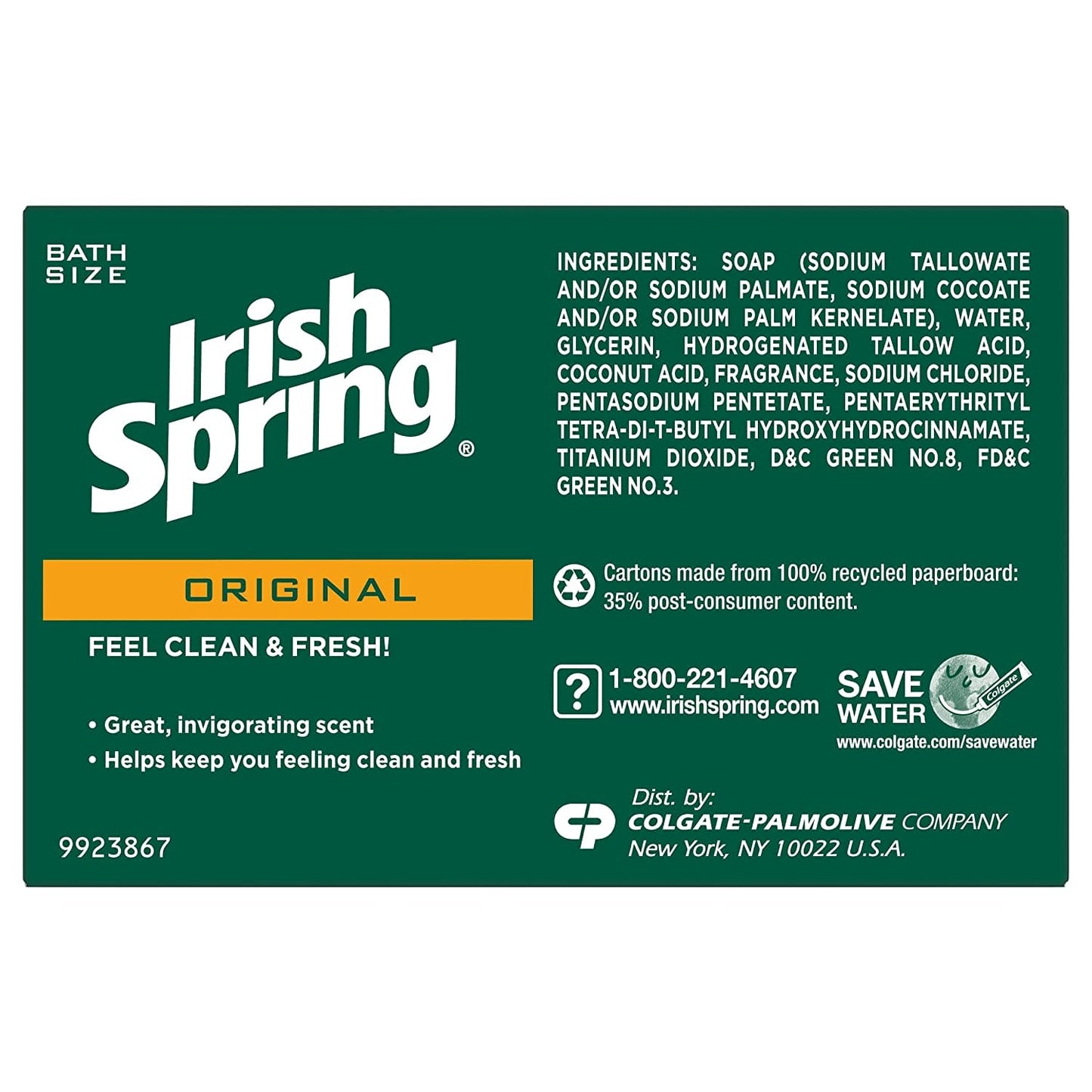 Irish Spring Deodorant Soap - 113g