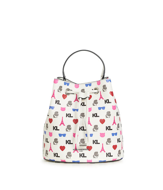 Karl Lagerfeld Maybelle Large Bucket Crossbody (2 color available)