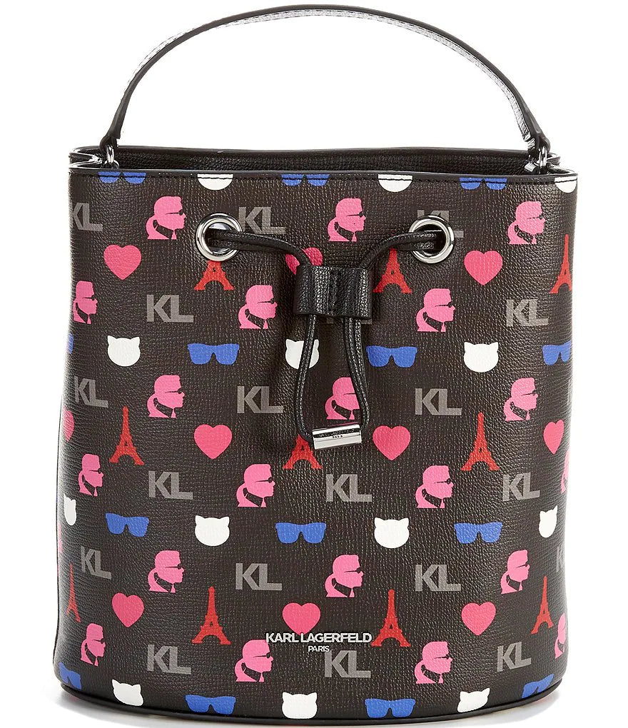 Karl Lagerfeld Maybelle Large Bucket Crossbody (2 color available)