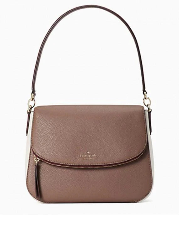 Kate Spade Jackson Neutral/Multi Medium Flap Shoulder Bag