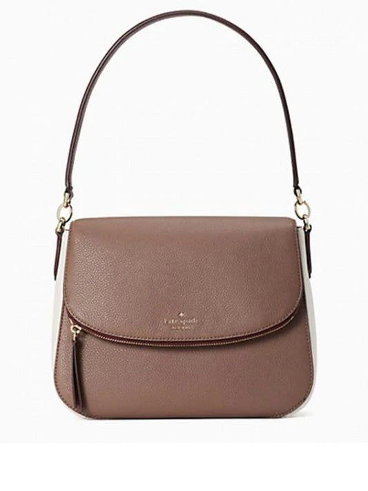 Kate Spade Jackson Neutral/Multi Medium Flap Shoulder Bag