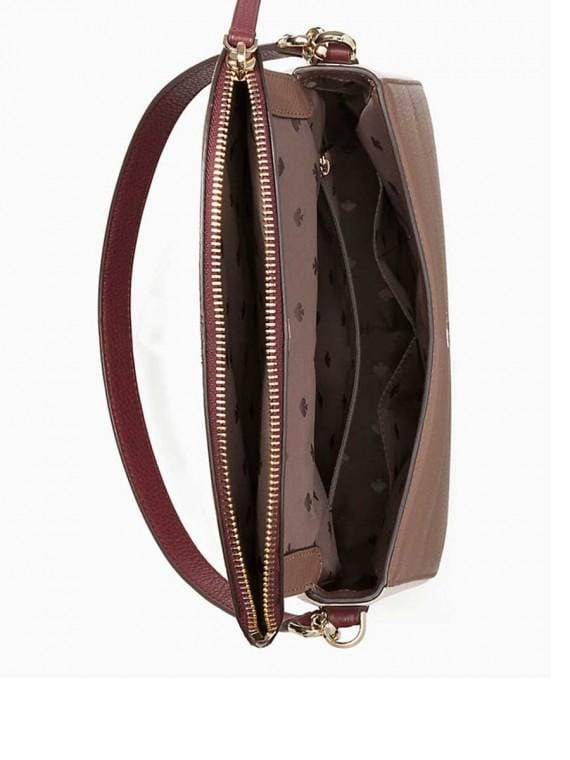 Kate Spade Jackson Neutral/Multi Medium Flap Shoulder Bag