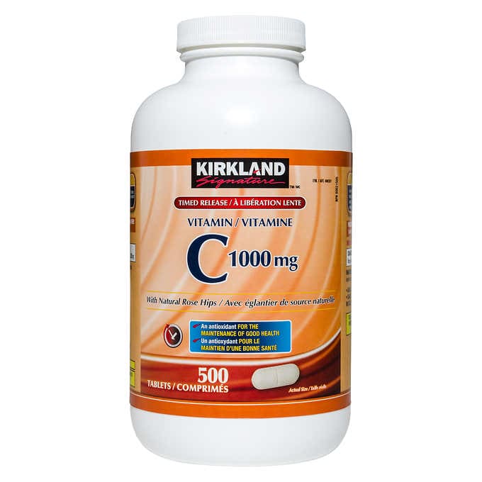 Kirkland Signature Timed Release Vitamin C 1000 mg - 500 Tablets