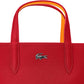 Lacoste Bordeaux Fango Vertical Shopping Bag Crossbody (NF2991AA)