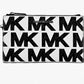Michael Kors Optic White Double-Zip Wallet