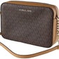 Michael Kors Jet Set Crossbody - Mono Brown