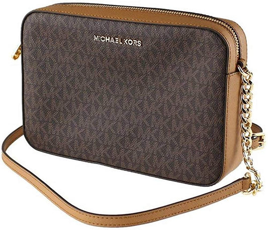 Michael Kors Jet Set Crossbody - Mono Brown