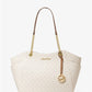 Michael Kors Jet Set Large Logo Tote (Vanilla)
