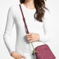 Michael Kors Jet Set Travel Medium Logo Dome Crossbody Bag