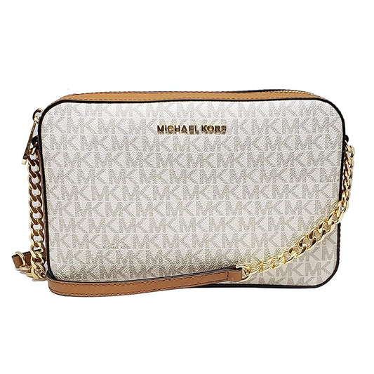 Michael Kors Jet Set Crossbody - Mono Vanilla
