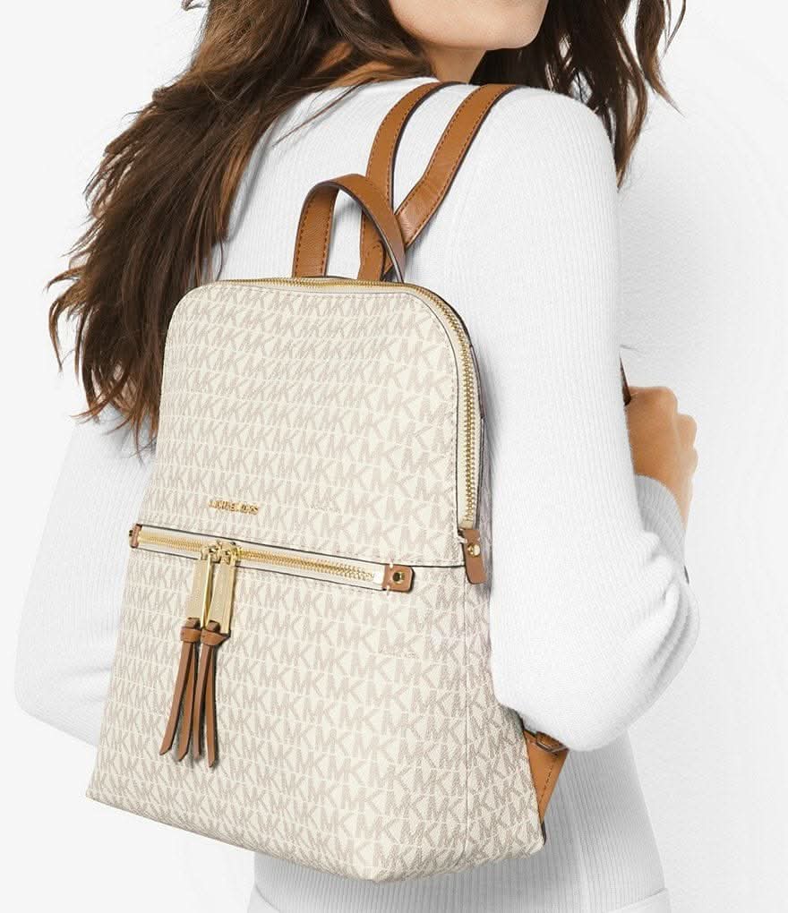 Michael kors rhea zip md backpack vanilla Clearance