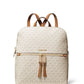 Michael Kors Rhea Zip Medium Slim Signature Backpack - Vanilla