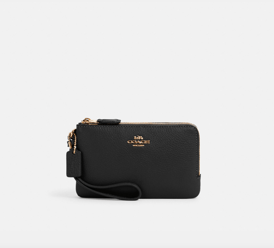 Coach Double Corner Zip Wristlet
