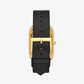 Tory Burch Phipps Watch, Black Leather / Gold-Tone