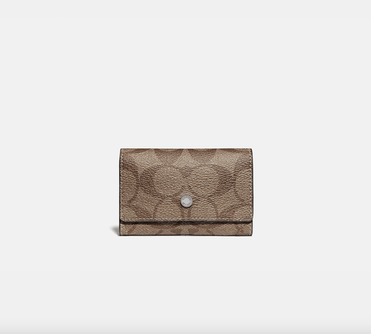 Coach Five Ring Key Case In Signature Canvas