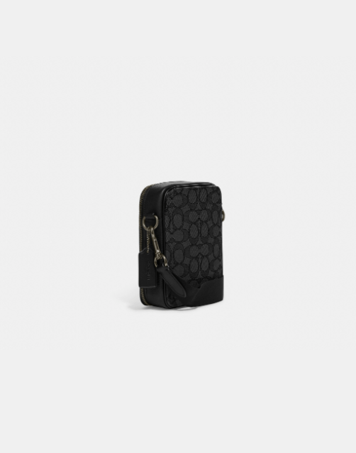Coach Stanton Crossbody In Signature Jacquard With Ski Patches