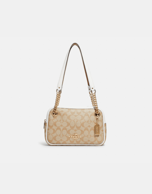 Coach Cammie Chain Shoulder Bag In Signature Canvas