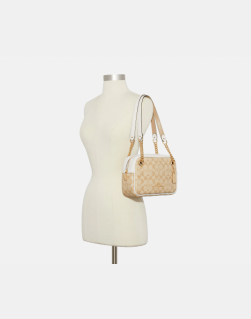 Coach Cammie Chain Shoulder Bag In Signature Canvas