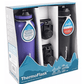 ThermoFlask Spout Straw Bottles, Black & Purple, 40 Ounce (Pack of 2)