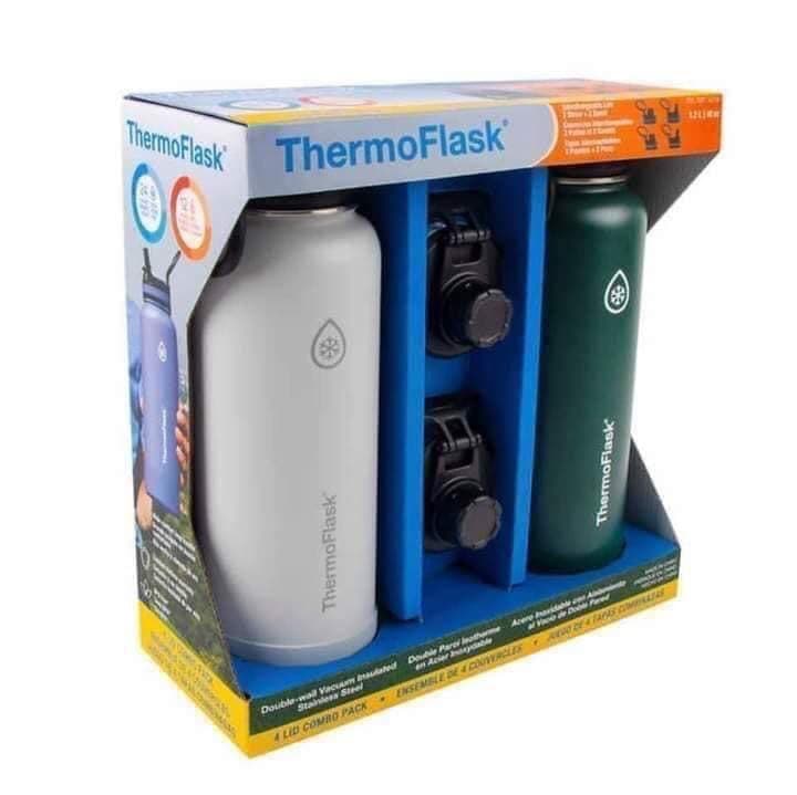 Thermoflask Stainless-steel Bottle 1.2 L (40 oz.), 2-pack