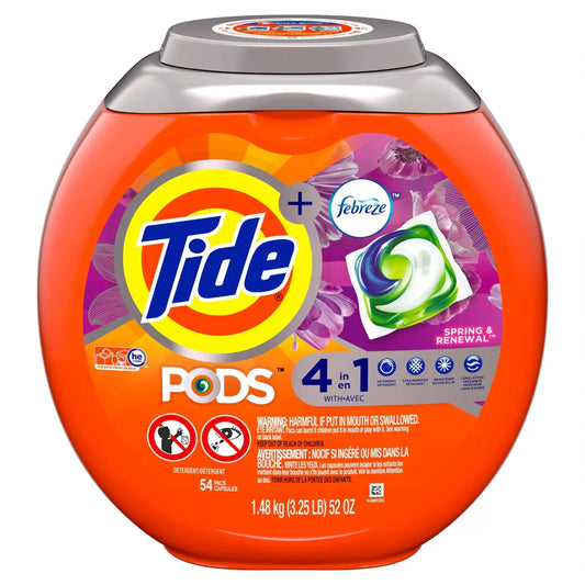 Tide Pods 4-in-1 Spring and Renewal, 54 Pods