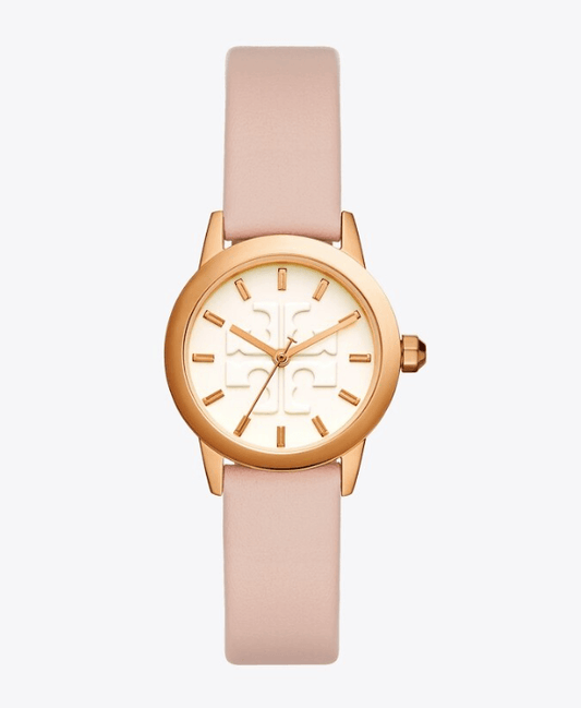 Tory Burch Gigi Watch, Blush Leather / Rose Gold-Tone