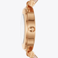 Tory Burch Classic-T Watch, Blush Leather/ Gold Tone