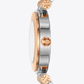 Tory Burch Classic T Watch, Two-Tone Stainless/ Ivory