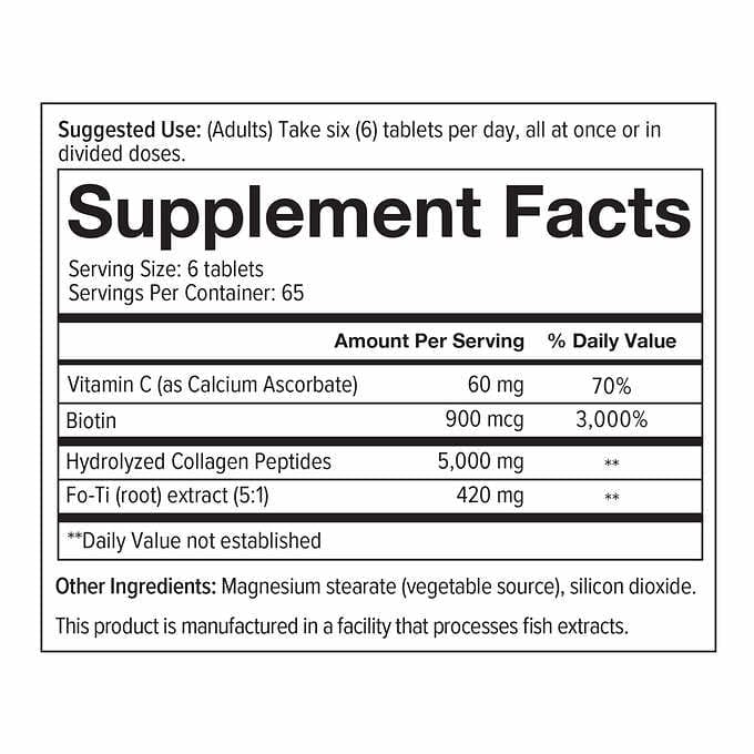 Youtheory Mens Collagen Advanced Formula, 390 Tablets